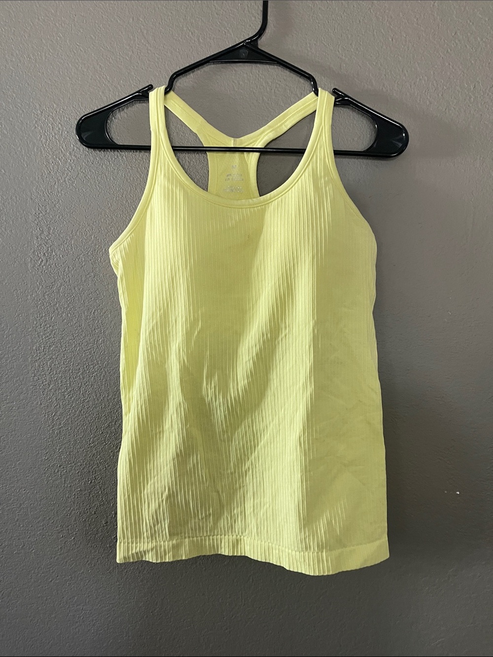 Ribbed Lemon Racerback Tank Top